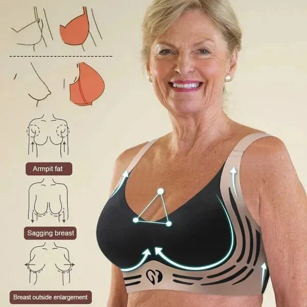 🎁 Last Day 49% Off - Super gather bra | Wireless Push-up Bra 👍No more sagging breasts