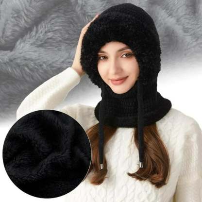 🧣3-in-1 Women's Beanie Hat with Scarf & Mask – Cozy Winter Essential