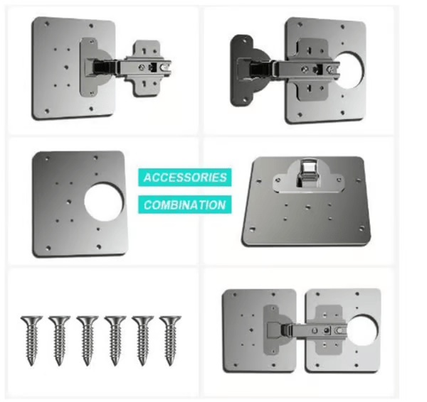 🔧Cabinet Hinge Repair Plate with Screws