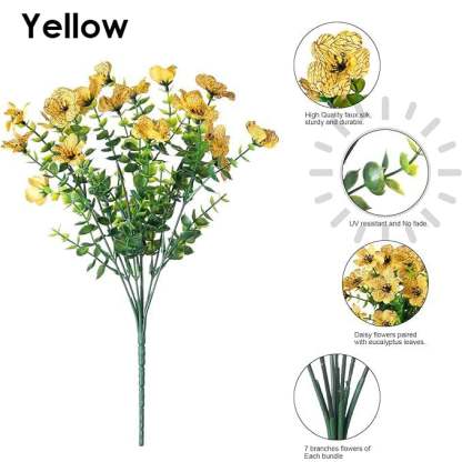 Rain & Sun Proof British Blooms - UV GuardTM Fade-Free Colourful Artificial Flower-PLAWLTD