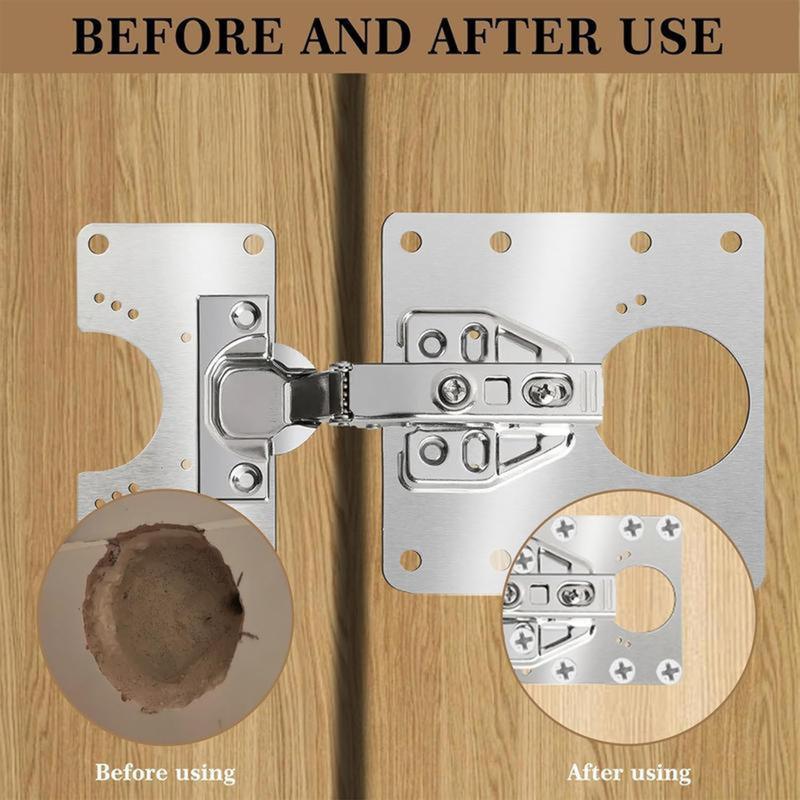 🔧Cabinet Hinge Repair Plate with Screws