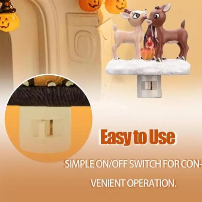 🔥Christmas Sale-3D Snowman Campfire Night Light,Christmas Eve Campfire Flickering Night Light-PLAWLTD