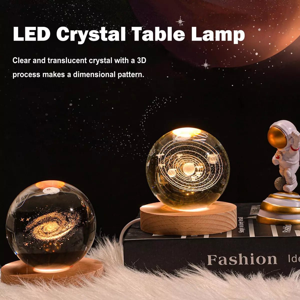 🌌3D Crystal Ball Lamp🪐