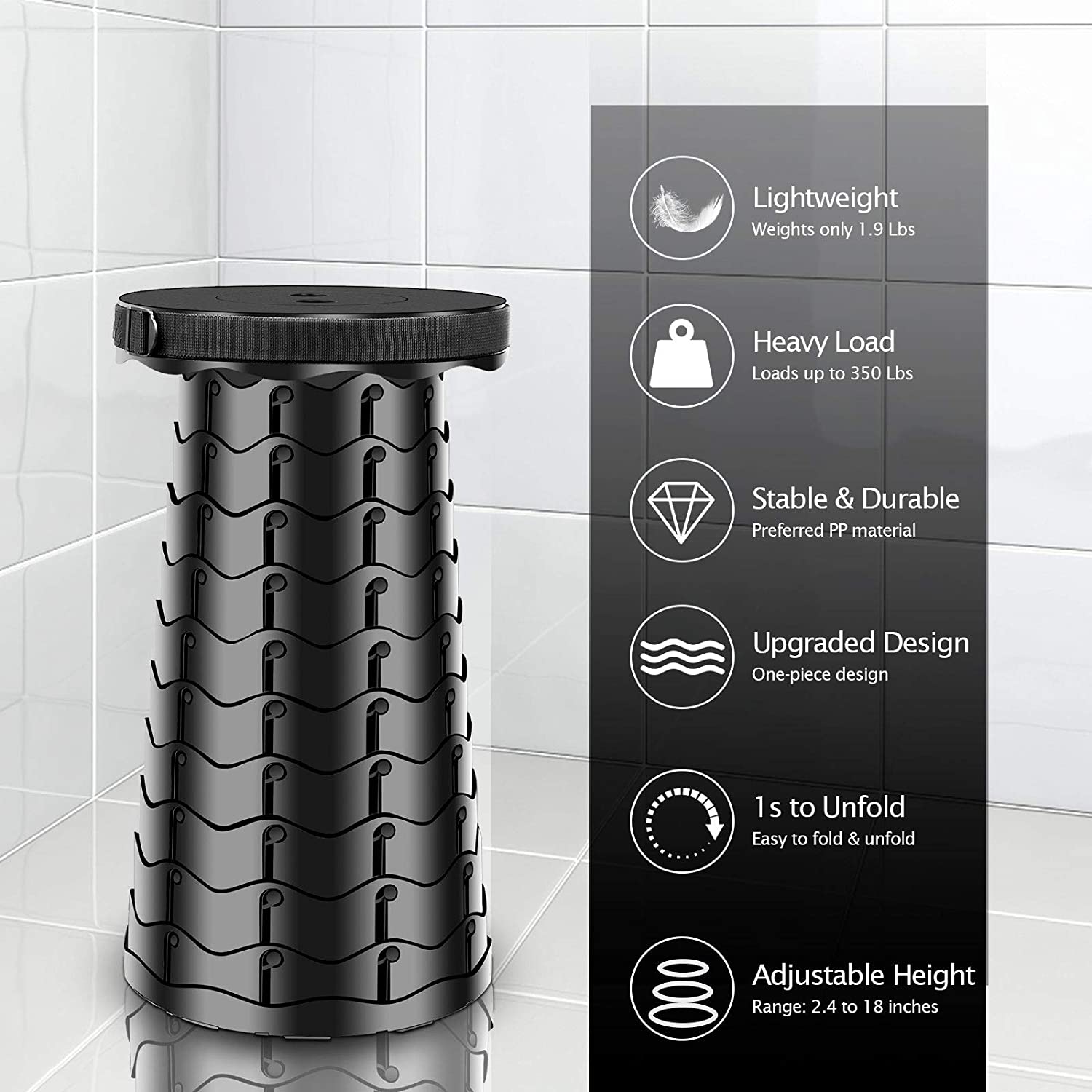 2025 Upgraded Retractable Folding Stool(🔥Semi-Annual Sale - 50% OFF + Buy 2 Free Shipping)