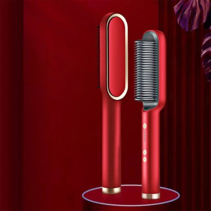 🎁Negative Ion Hair Straightener Brush-PLAWLTD