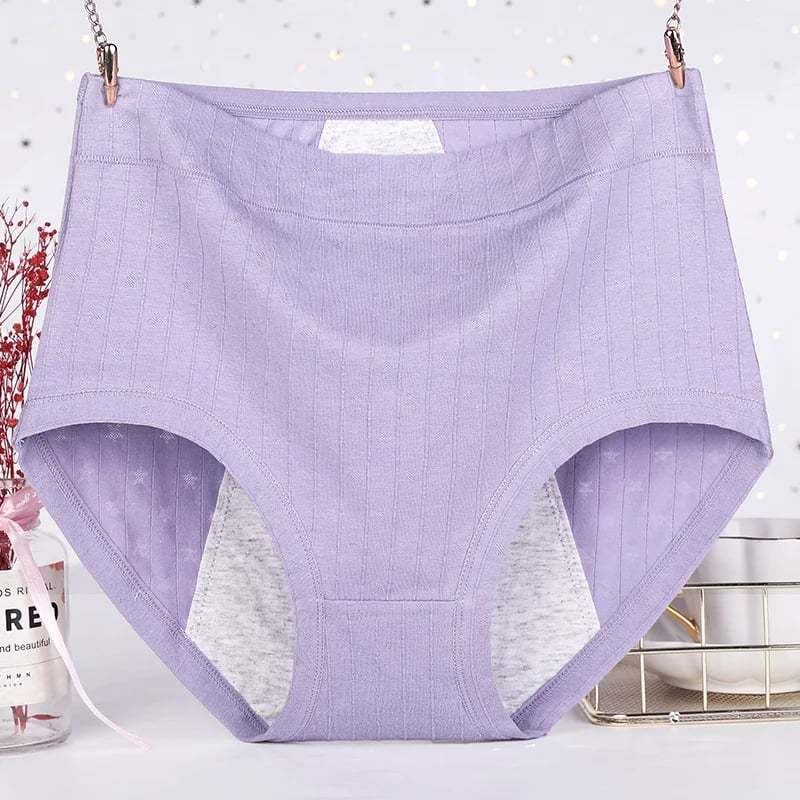 🔥HIGH WAISTS PLUS SIZE COTTON ANTIBACTERIAL  LEAK-PROOF PHYSIOLOGICAL UNDERWEAR