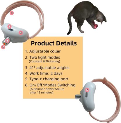 🐾Automatic laser infrared cat collar-PLAWLTD