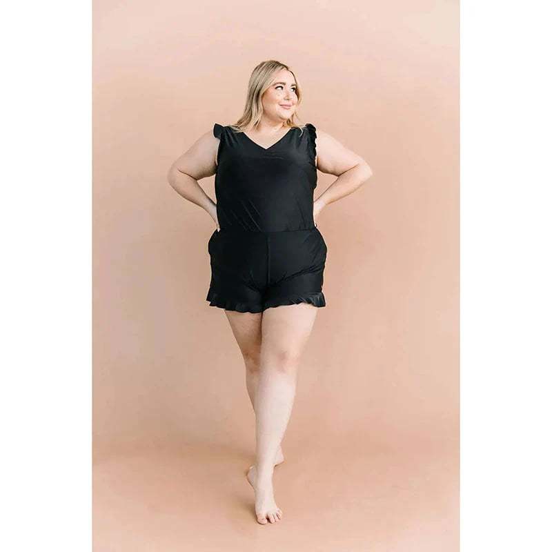 🎉🎉Summer Hot Sale 70% OFF😍Swim Romper Built-in Bra & Shorts