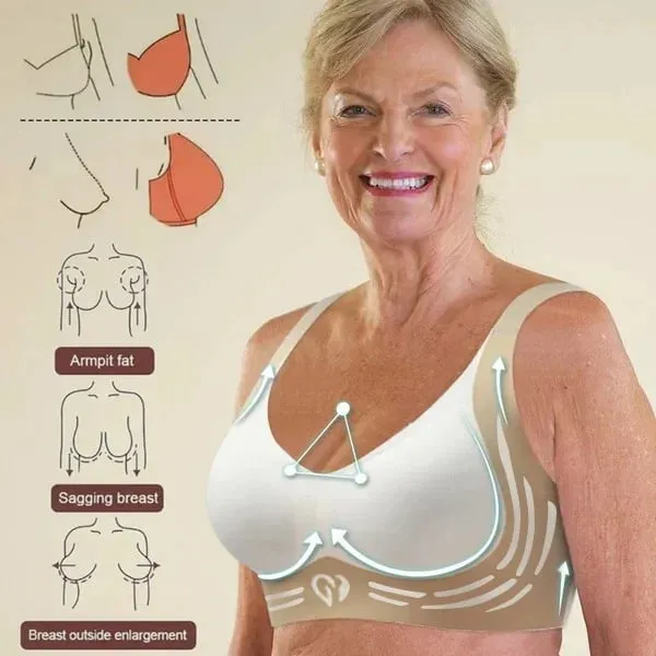 🎁 Last Day 49% Off - Super gather bra | Wireless Push-up Bra 👍No more sagging breasts