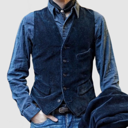Men's Vintage Corduroy Lapel Jacket