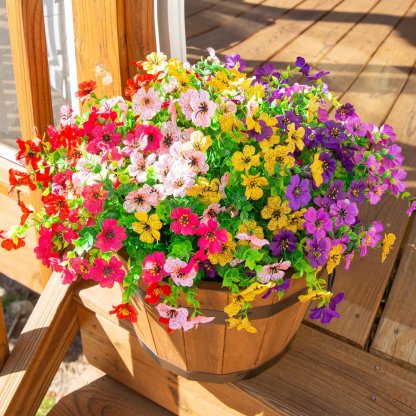Rain & Sun Proof British Blooms - UV GuardTM Fade-Free Colourful Artificial Flower-PLAWLTD