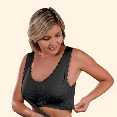 Buckle Bra – Comfy Corset Bra Front Cross Side Buckle Lace Bras