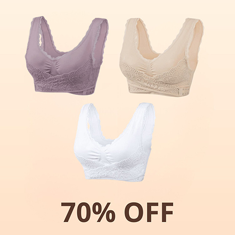 Buckle Bra – Comfy Corset Bra Front Cross Side Buckle Lace Bras