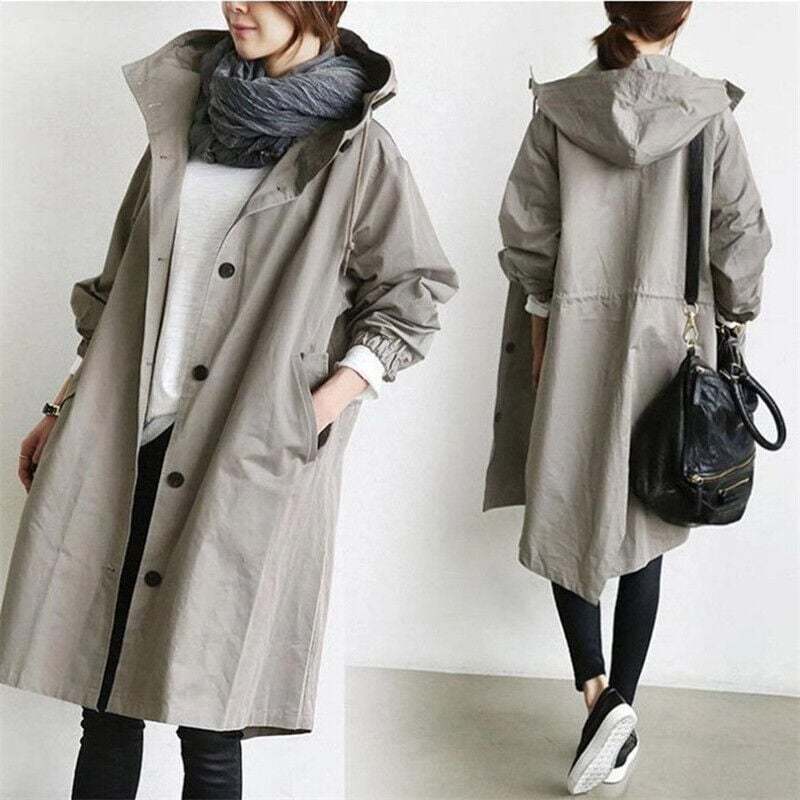 🔥HOT SALE LAST 4 HOURS 57% OFF - ❤️Resistant Hooded Trench Coat (Buy 2 Free Shipping)