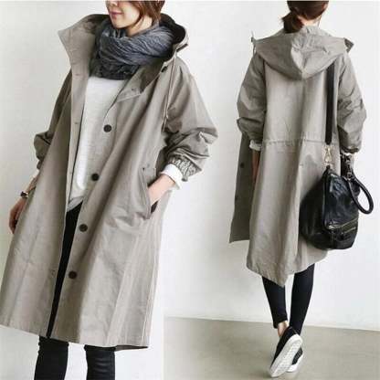 🔥HOT SALE LAST 4 HOURS 57% OFF - ❤️Resistant Hooded Trench Coat (Buy 2 Free Shipping)