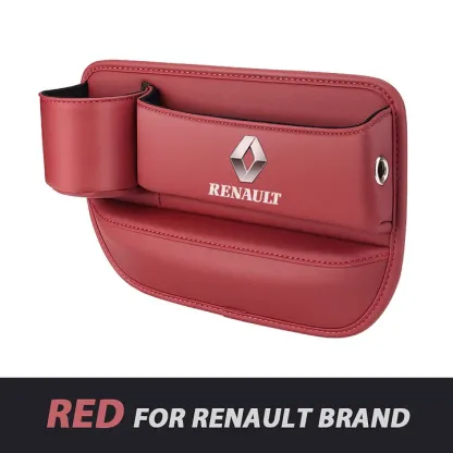 ✨Hot Selling Products of 2025🔥Exclusive Logo Leather Car Seat Storage Box With Water Cup Holder