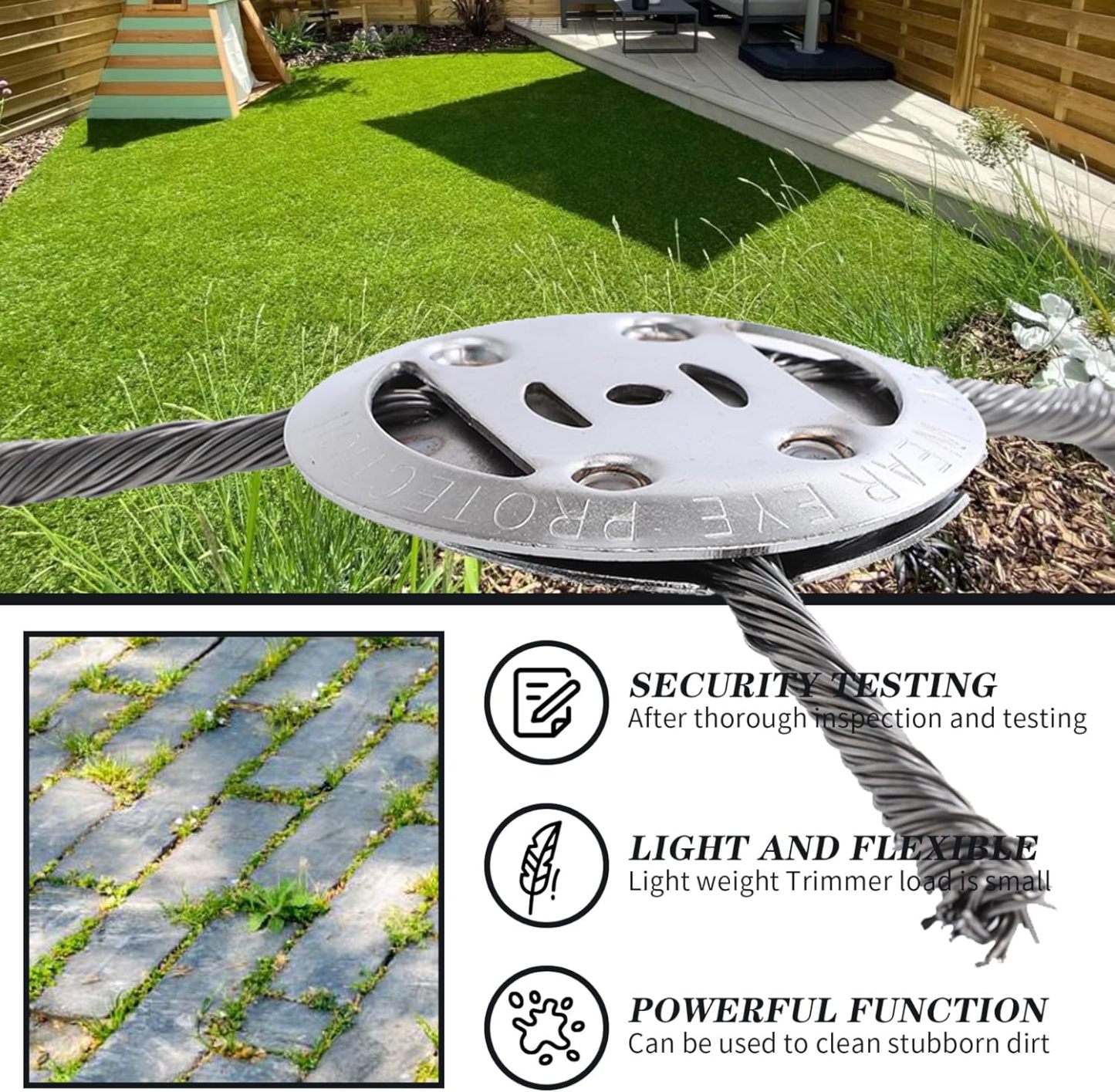 🔧 6" Steel Wire Brush Trimmer Head-PLAWLTD