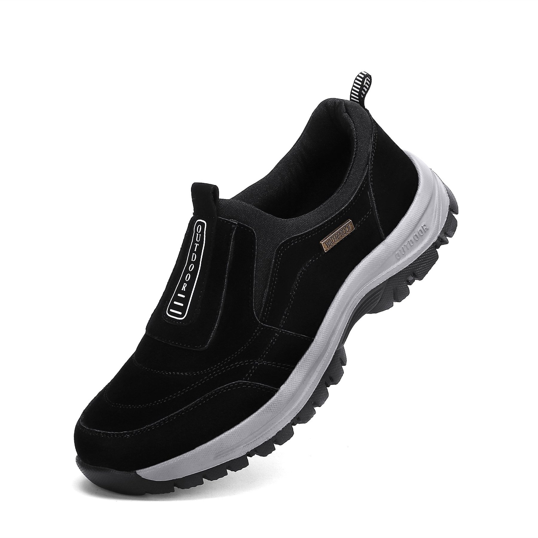 MEN'S EXTENDED WIDTH FOOT COMFORTABLE SNEAKERS WITH ARCH SUPPORT AND SHOCK ABSORPTION
