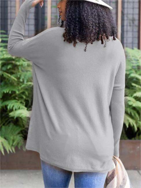 💥LONG SLEEVE THUMBHOLE SWEATER POCKET TUNIC💥