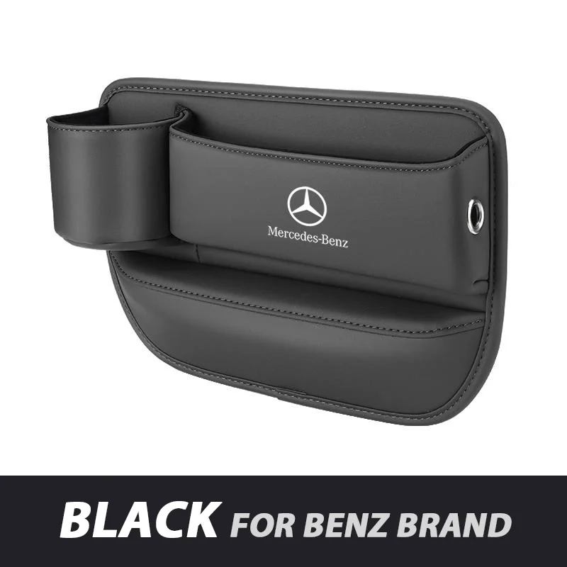 ✨Hot Selling Products of 2025🔥Exclusive Logo Leather Car Seat Storage Box With Water Cup Holder