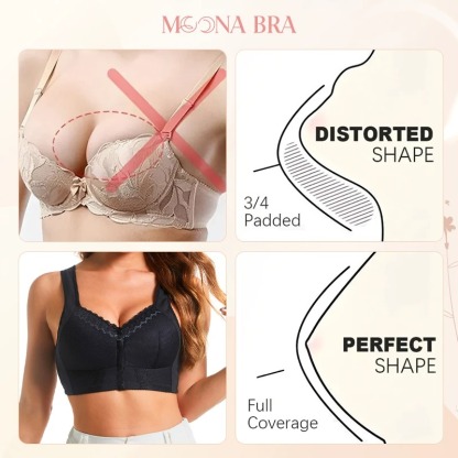 Moona Bra - 2025 Front Closure Breathable Bra for Seniors
