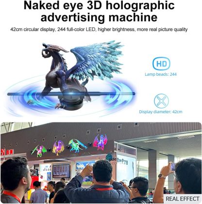 🔥Halloween Sale 45% OFF🔥3D Hologram LED Fan Projector