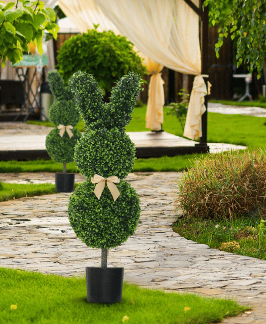 🐇Spring Sales - 50CM Outdoor Artificial Turf Bunny-Shaped Topiary Tree(FREE SHIPPING)-PLAWLTD