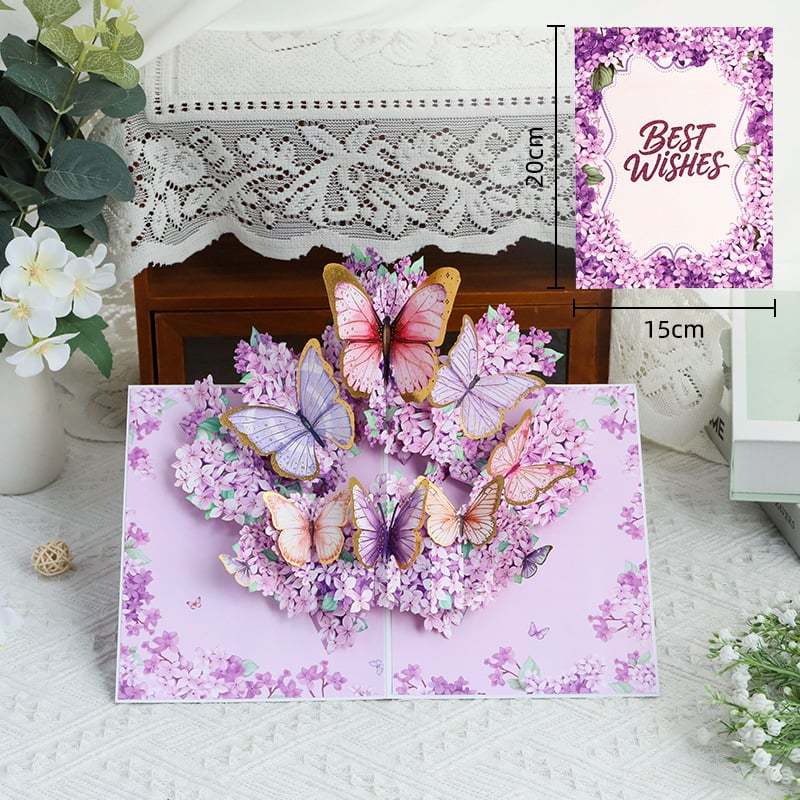 🌸3D Flower Bouquet Pop-Up Card – Gift & Keepsake in One