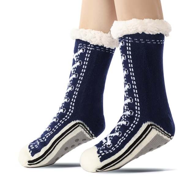 Ultra-thick Cashmere Slipper Home Socks-PLAWLTD
