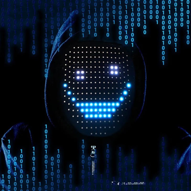 👻LED Halloween mask with app control-PLAWLTD