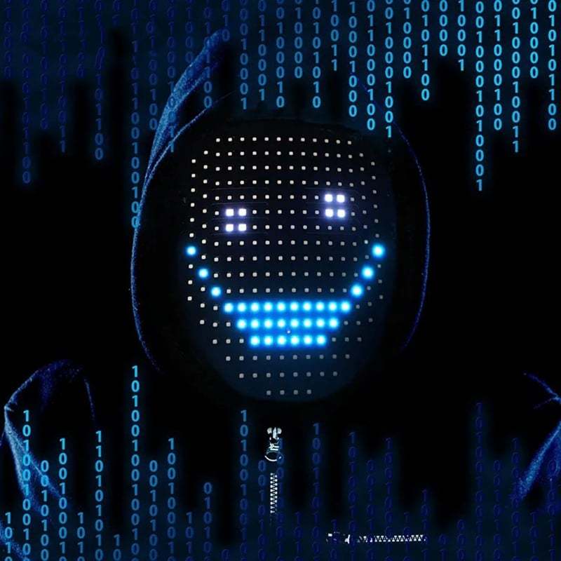 👻LED Halloween mask with app control-PLAWLTD