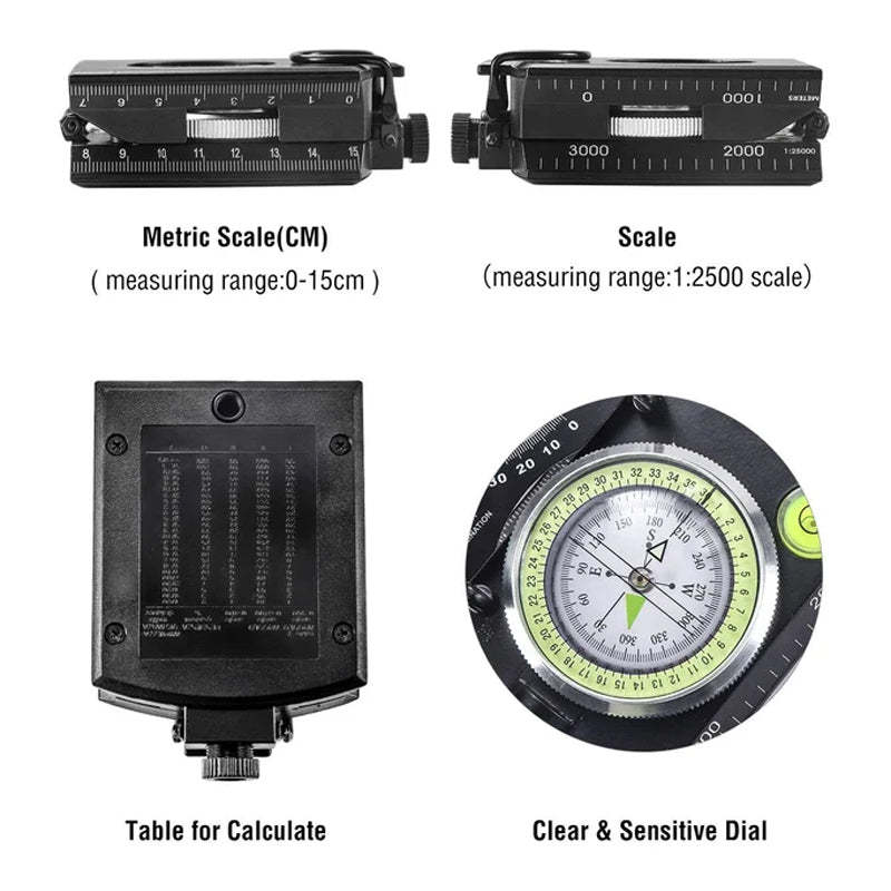 ☸Multifunctional Military Aiming Navigation Compass
