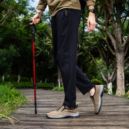 MEN'S EXTENDED WIDTH FOOT COMFORTABLE SNEAKERS WITH ARCH SUPPORT AND SHOCK ABSORPTION