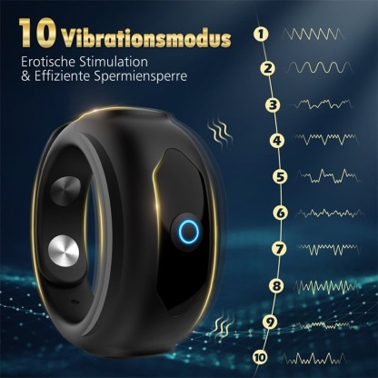 🔥2024 Latest Explosion 💥 - Adjustable Vibration Silicone Delay Ring - Suitable for harder erection & delay ejaculation & enjoy intense orgasms-PLAWLTD
