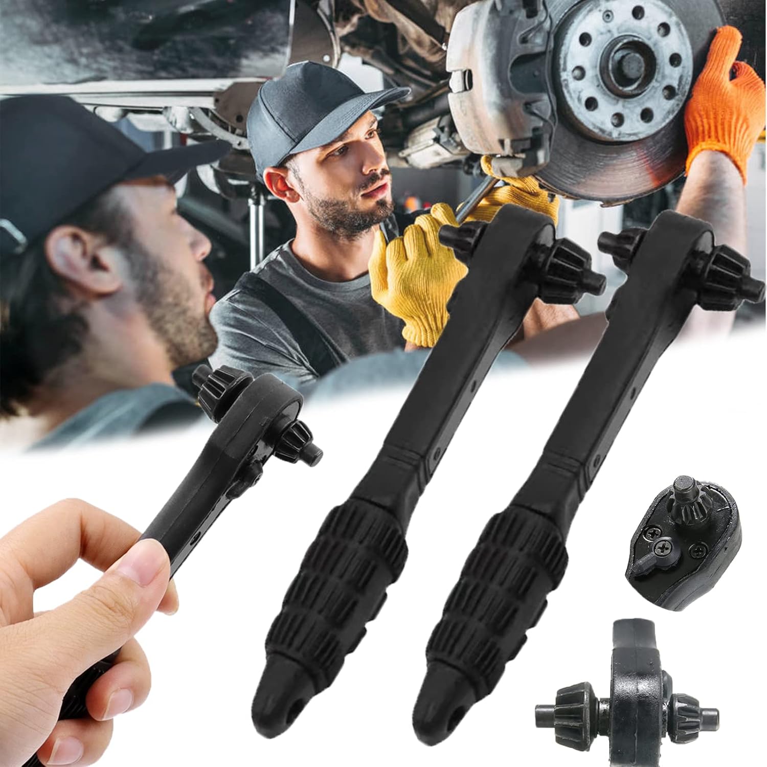 🛠️Father‘s Day Hot Sale 49% OFF🔥2 in 1 Drill Chuck Ratchet Spanner-PLAWLTD
