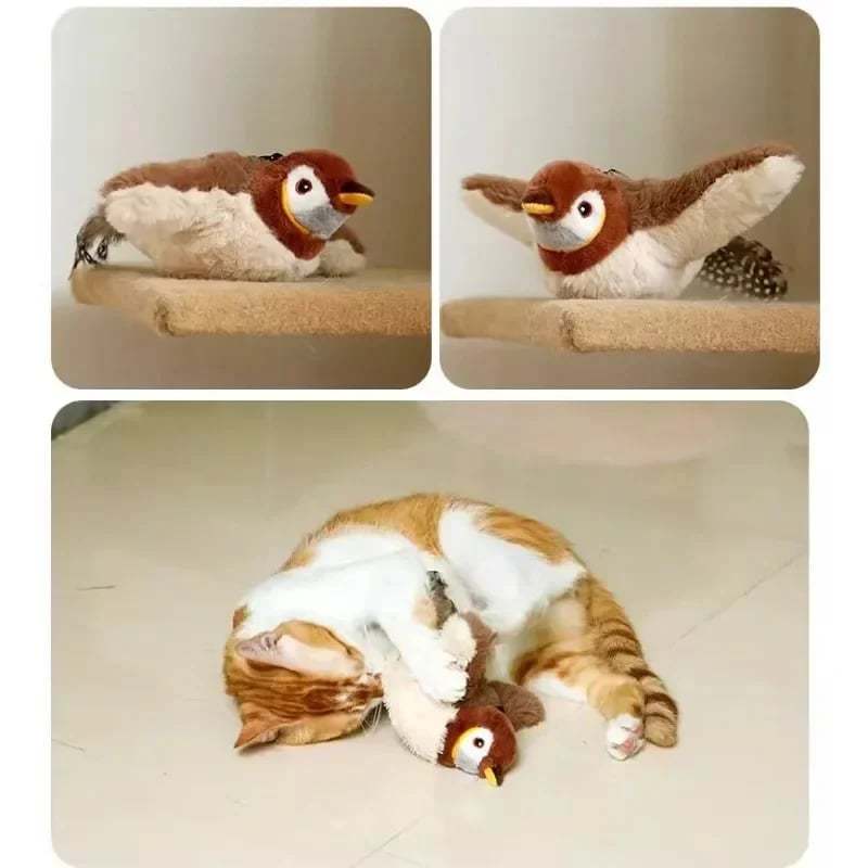 🔥HOT SALE - 🐾Simulated Sparrow Cat Toy