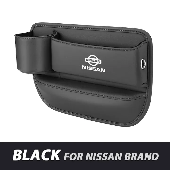 ✨Hot Selling Products of 2025🔥Exclusive Logo Leather Car Seat Storage Box With Water Cup Holder