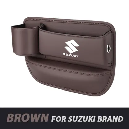 ✨Hot Selling Products of 2025🔥Exclusive Logo Leather Car Seat Storage Box With Water Cup Holder