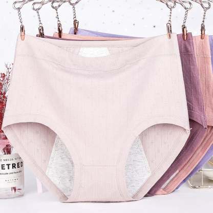 🔥HIGH WAISTS PLUS SIZE COTTON ANTIBACTERIAL  LEAK-PROOF PHYSIOLOGICAL UNDERWEAR