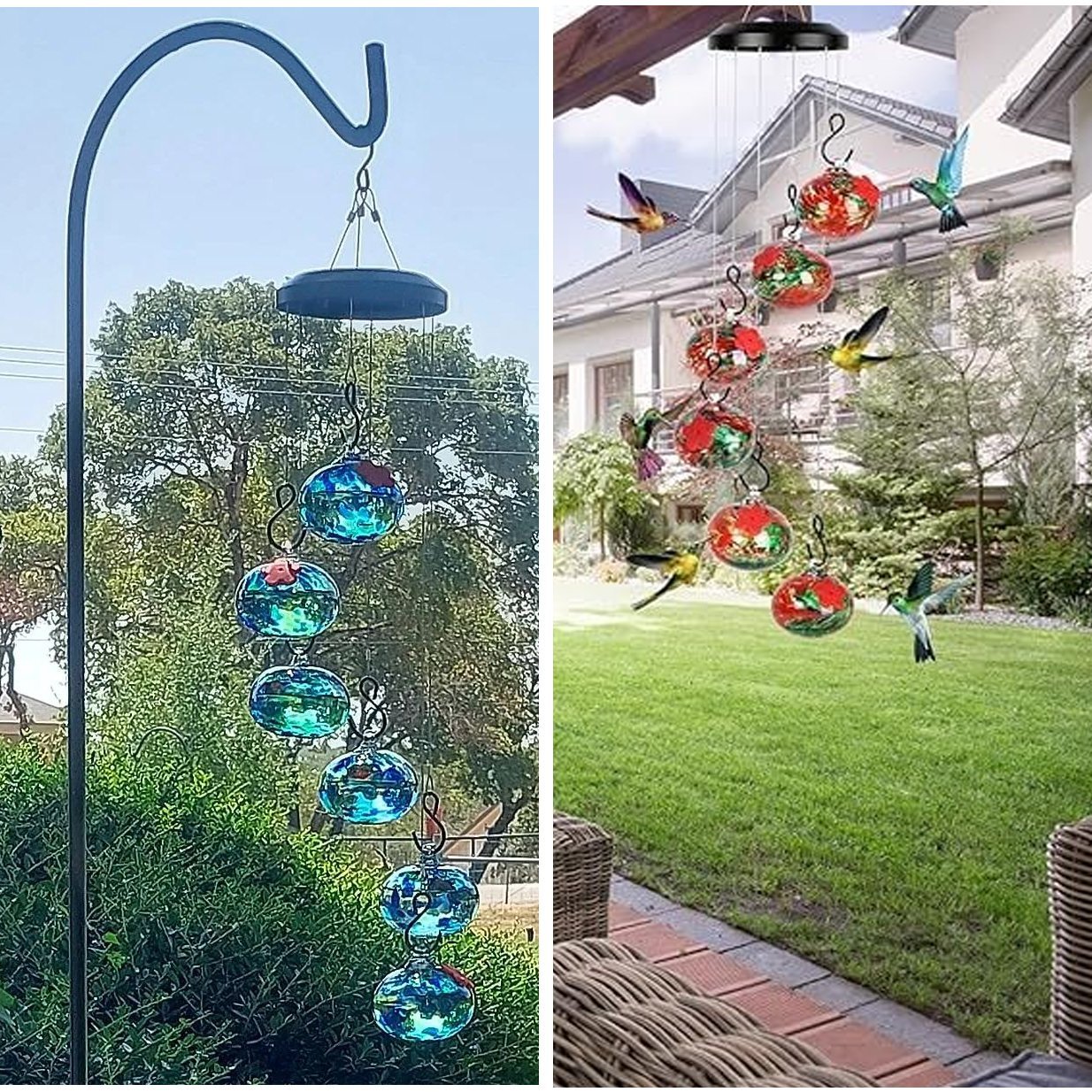 🎉CHARMING WIND CHIMES HUMMINGBIRD FEEDERS