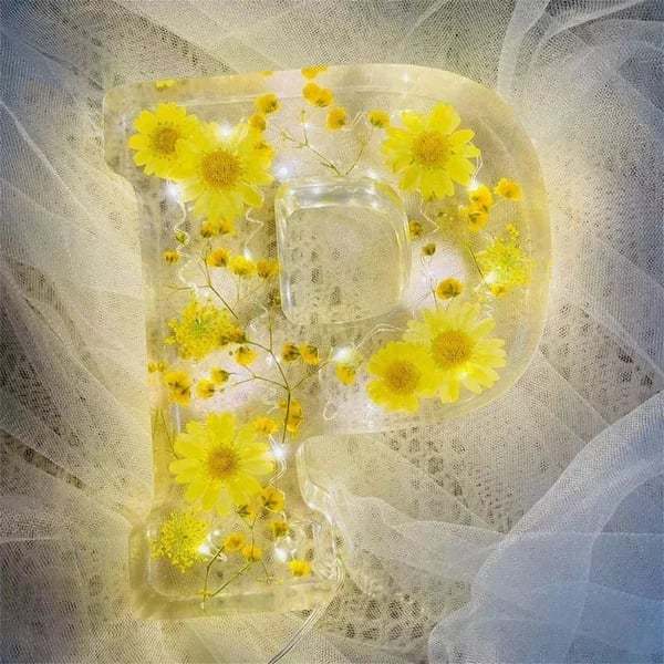 🎁Special commemoration -💟Limited Handmade 100pcs🌸Flowers Resin Night Light-PLAWLTD