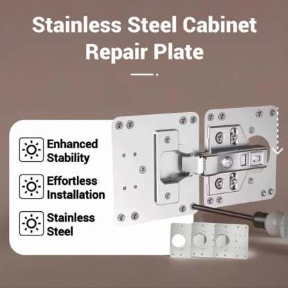 🔧Cabinet Hinge Repair Plate with Screws