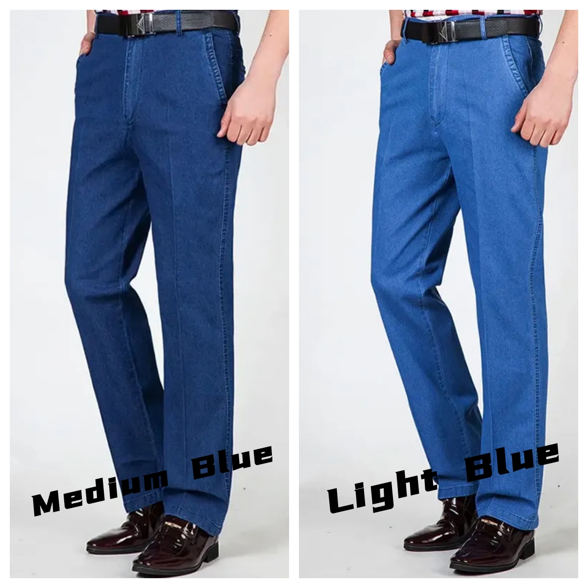 🔥Last Day 50% OFF🔥Men's High Waist Straight Fit Stretch Jeans.