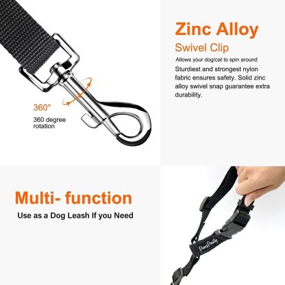 Headrest Adjustable Car Dog Leash