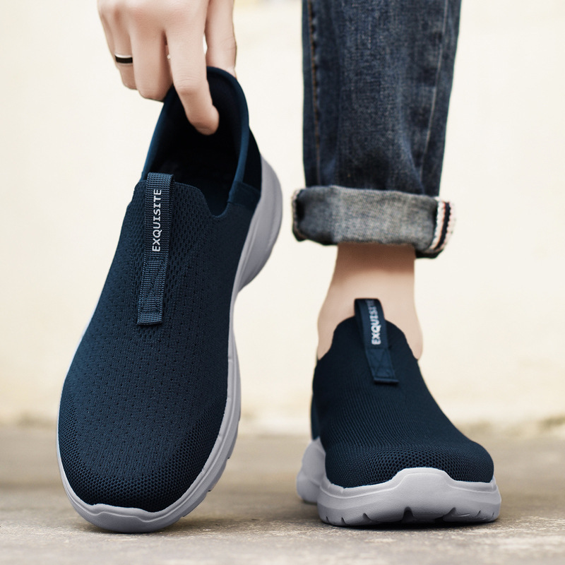 Men's Orthopedic Support Slip-on Shoes for Plantar Fasciitis, Anti-Sprain Walking Sneakers (Medical Certification)-PLAWLTD