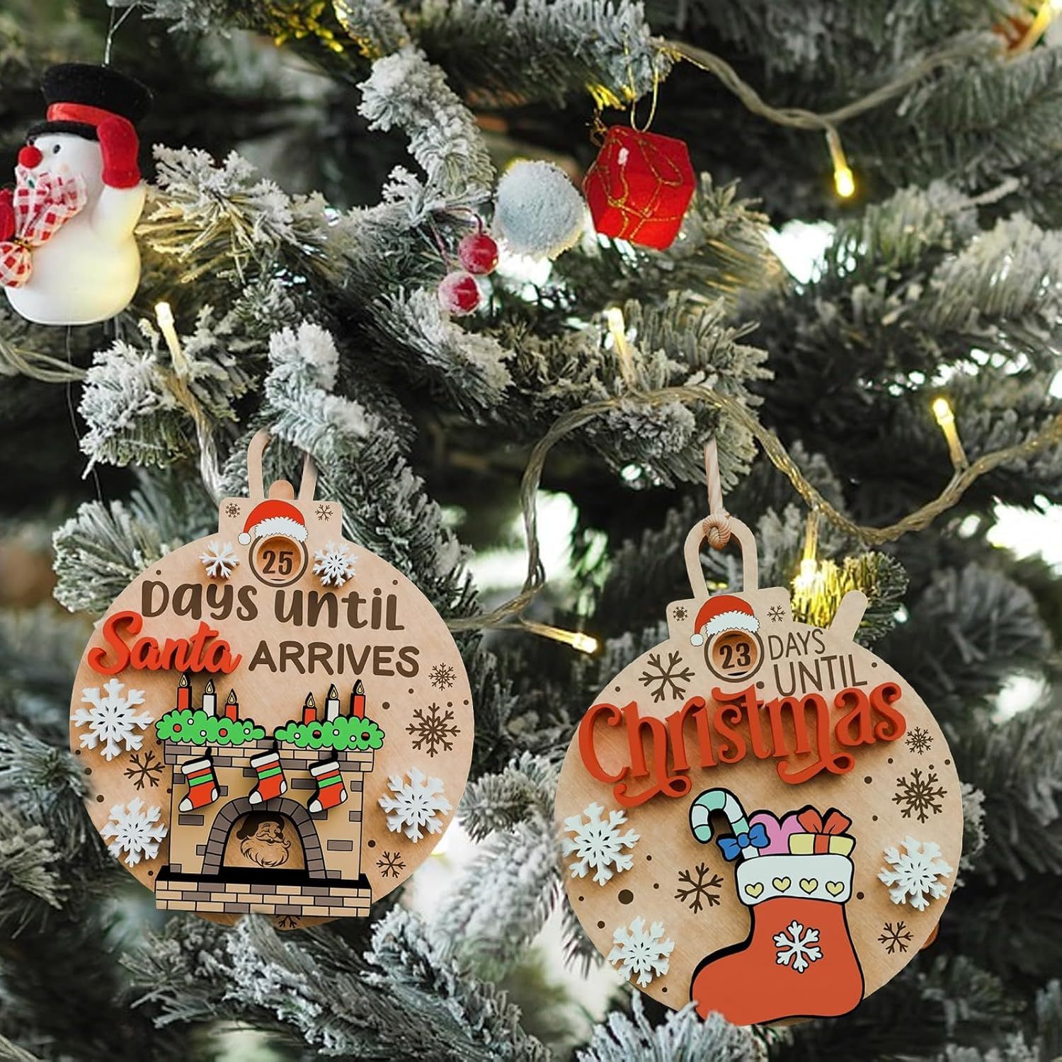 🎅Rotating Christmas Countdown Ornaments🎁