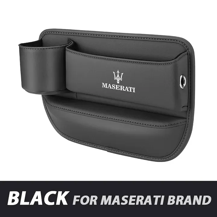 ✨Hot Selling Products of 2025🔥Exclusive Logo Leather Car Seat Storage Box With Water Cup Holder