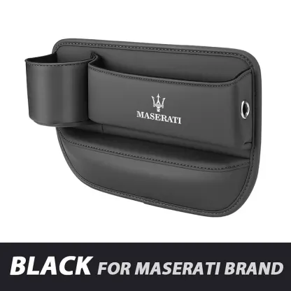 ✨Hot Selling Products of 2025🔥Exclusive Logo Leather Car Seat Storage Box With Water Cup Holder