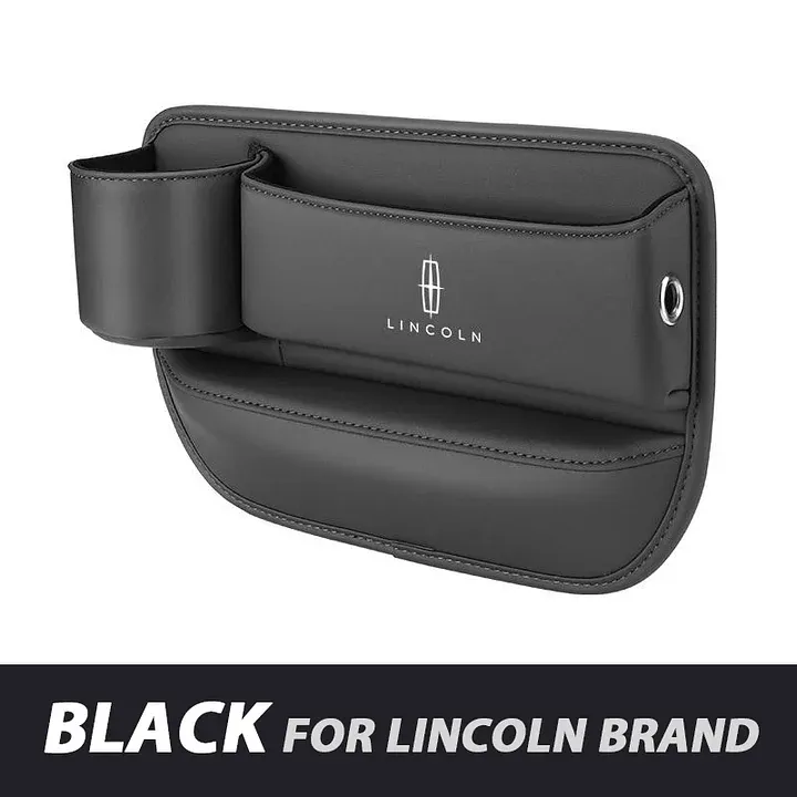✨Hot Selling Products of 2025🔥Exclusive Logo Leather Car Seat Storage Box With Water Cup Holder