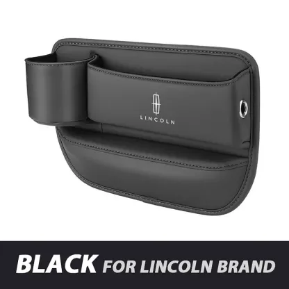 ✨Hot Selling Products of 2025🔥Exclusive Logo Leather Car Seat Storage Box With Water Cup Holder